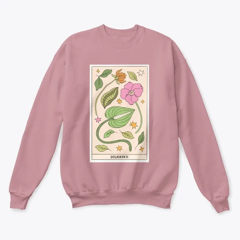 Diligence Floral Tarot Sweatshirt